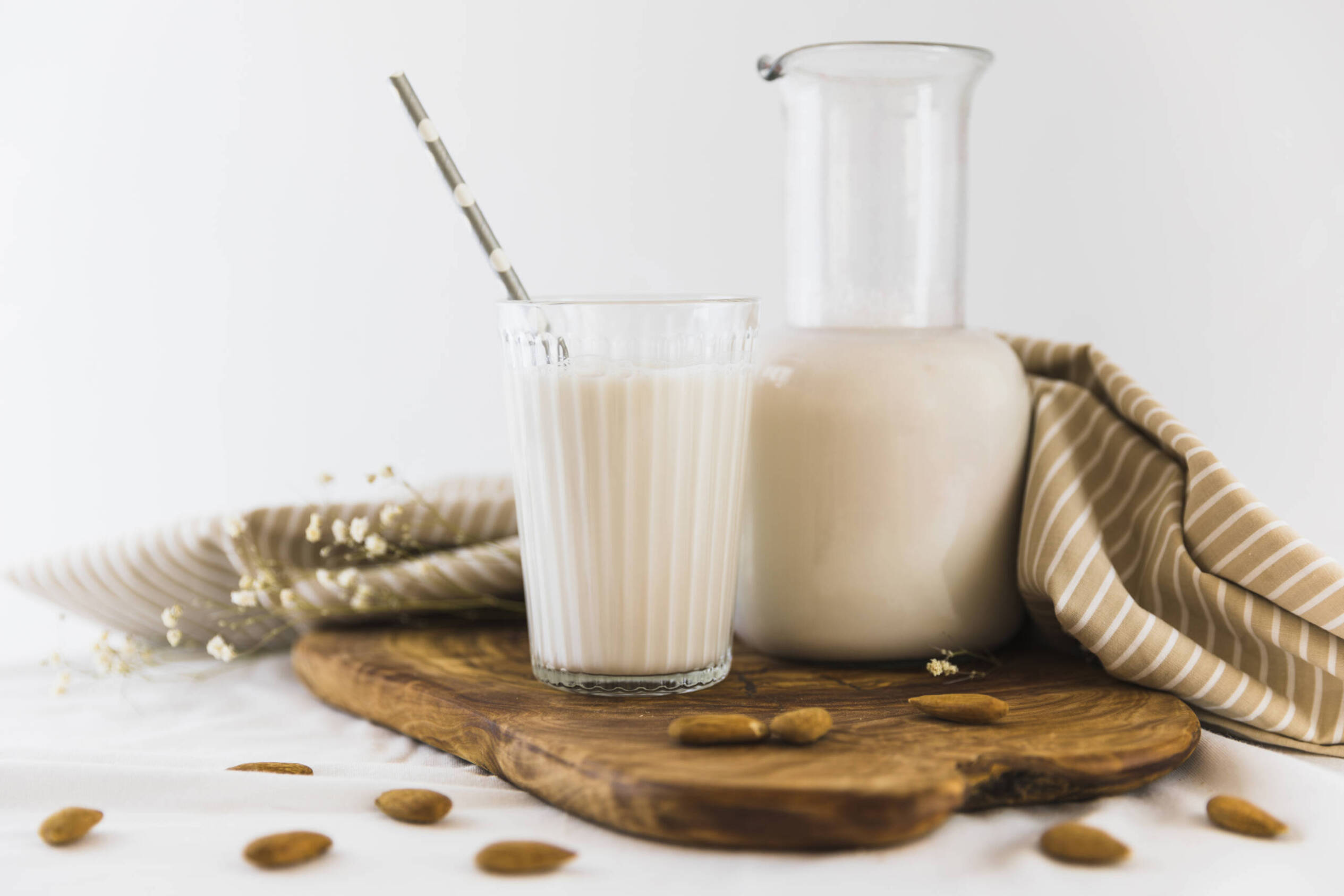 Nut milk is easy to make