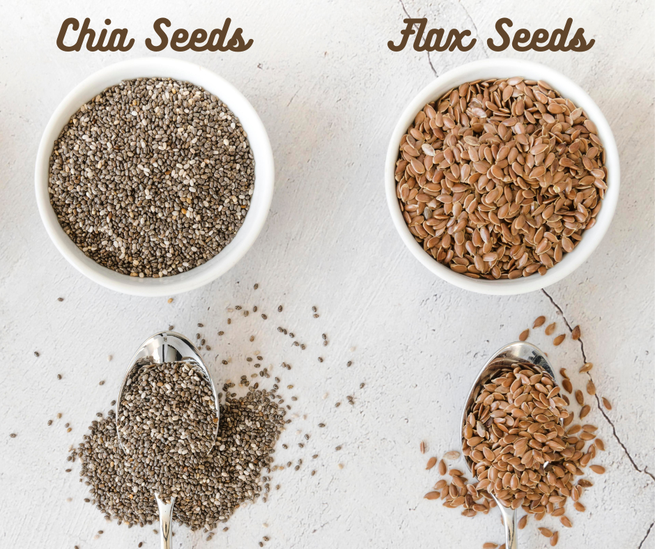 Chia Seeds and Flax Seeds