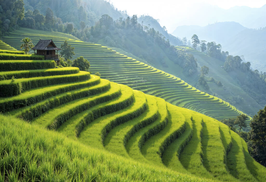View of a tea terrace