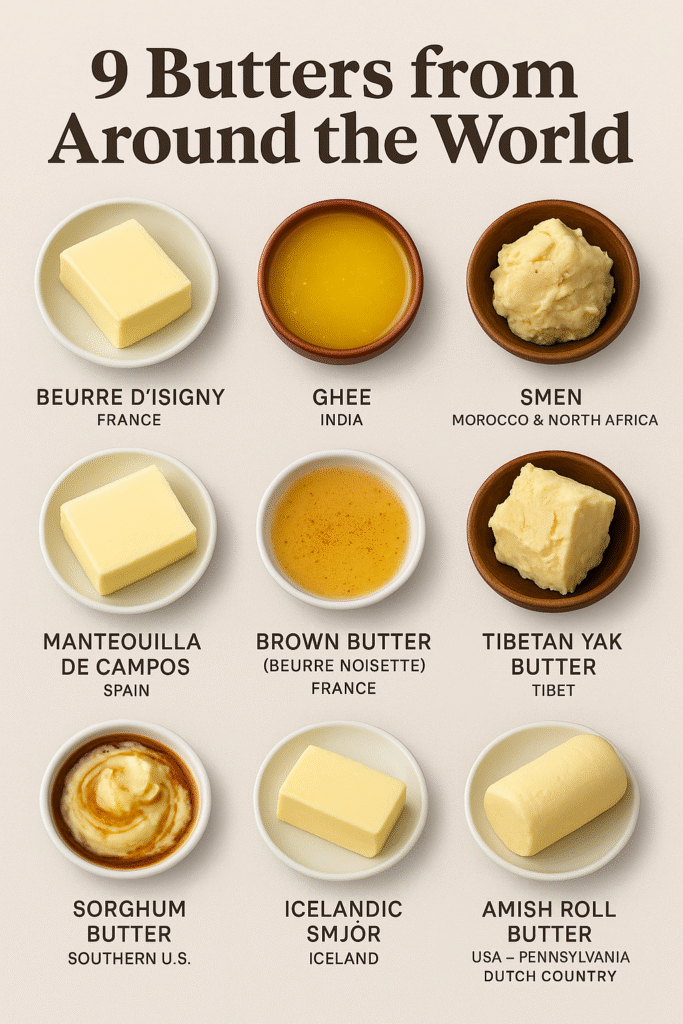 Butters from around the world