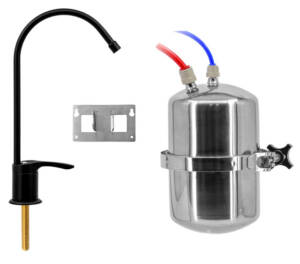 The AquaVersa works with almost any faucet