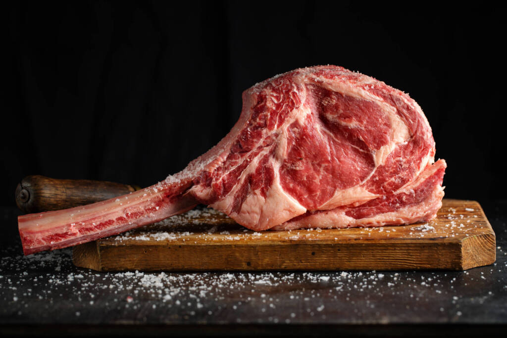 A tomahawk steak is always a show-stopper